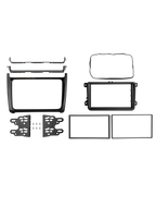 VW Polo 2014-2017 Double DIN Fascia Gloss Black ACV 381320-41-2