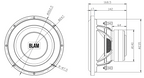 BLAM BL-L25DB LIVE L20 DB 200mm (10 Inch) 2x 2ohm 600W Dual Voice Coil subwoofer (SPECIAL ORDER PRODUCT)