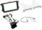 Skoda Roomster 2006-2015 Type 5J Double Din Car Stereo Fascia ISO Harness NO SWC Antenna Fitting Kit