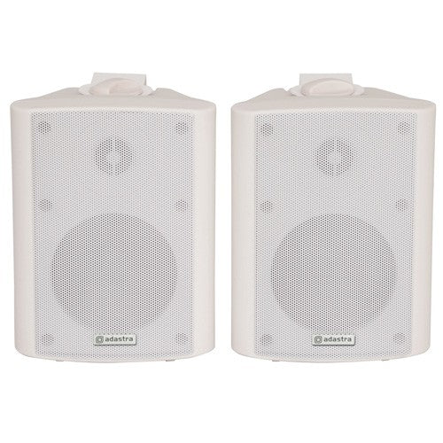 Adastra 100.901UK BC4-W BC Series 4" Stereo Background Wall Mounted Speakers White