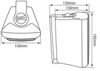 Adastra 100.901UK BC4-W BC Series 4" Stereo Background Wall Mounted Speakers White