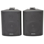 Adastra 100.901UK BC4-B BC Series 4" Stereo Background Wall Mounted Speakers Black