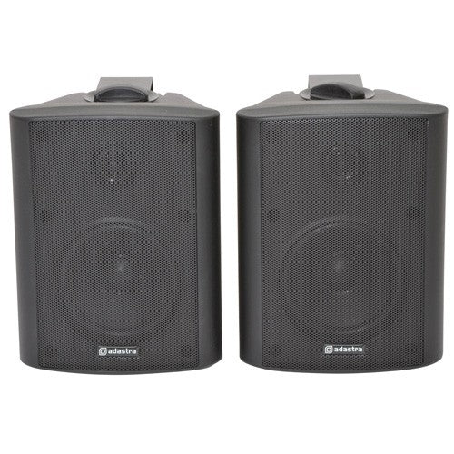 Adastra 100.905UK BC5-B BC Series 5.25" Stereo Background Wall Mounted Speakers Black