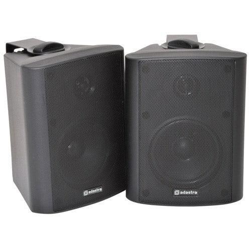 Adastra 100.905UK BC5-B BC Series 5.25" Stereo Background Wall Mounted Speakers Black