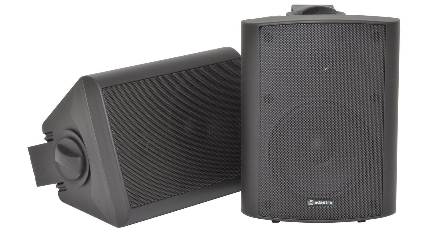 Adastra 100.905UK BC5-B BC Series 5.25" Stereo Background Wall Mounted Speakers Black