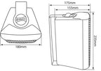Adastra 100.904UK Series 5.25" Stereo Background Wall Mounted Speakers white