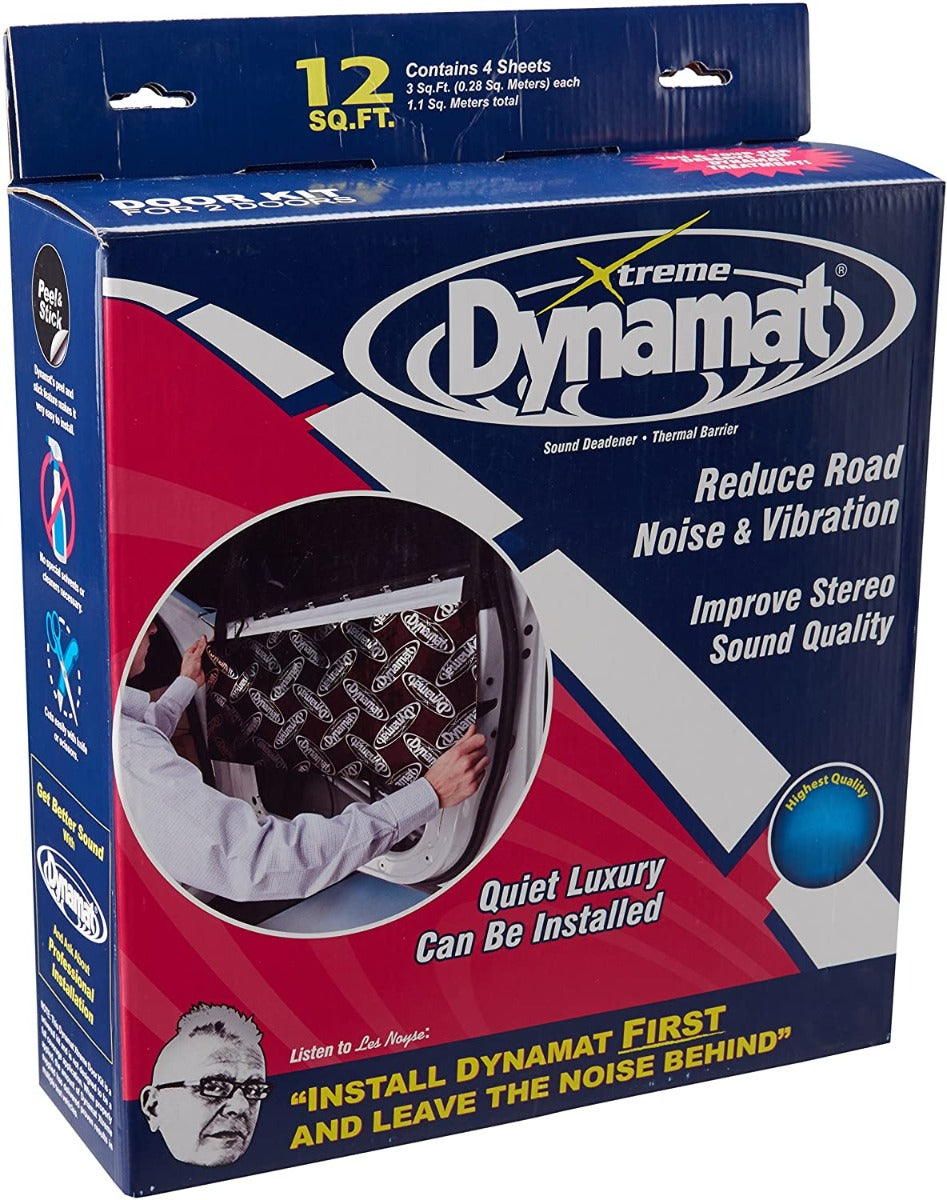 Dynamat DYN10435R Xtreme Door Kit With four 12" x 36" sheets (1.12 SQM) covers two doors