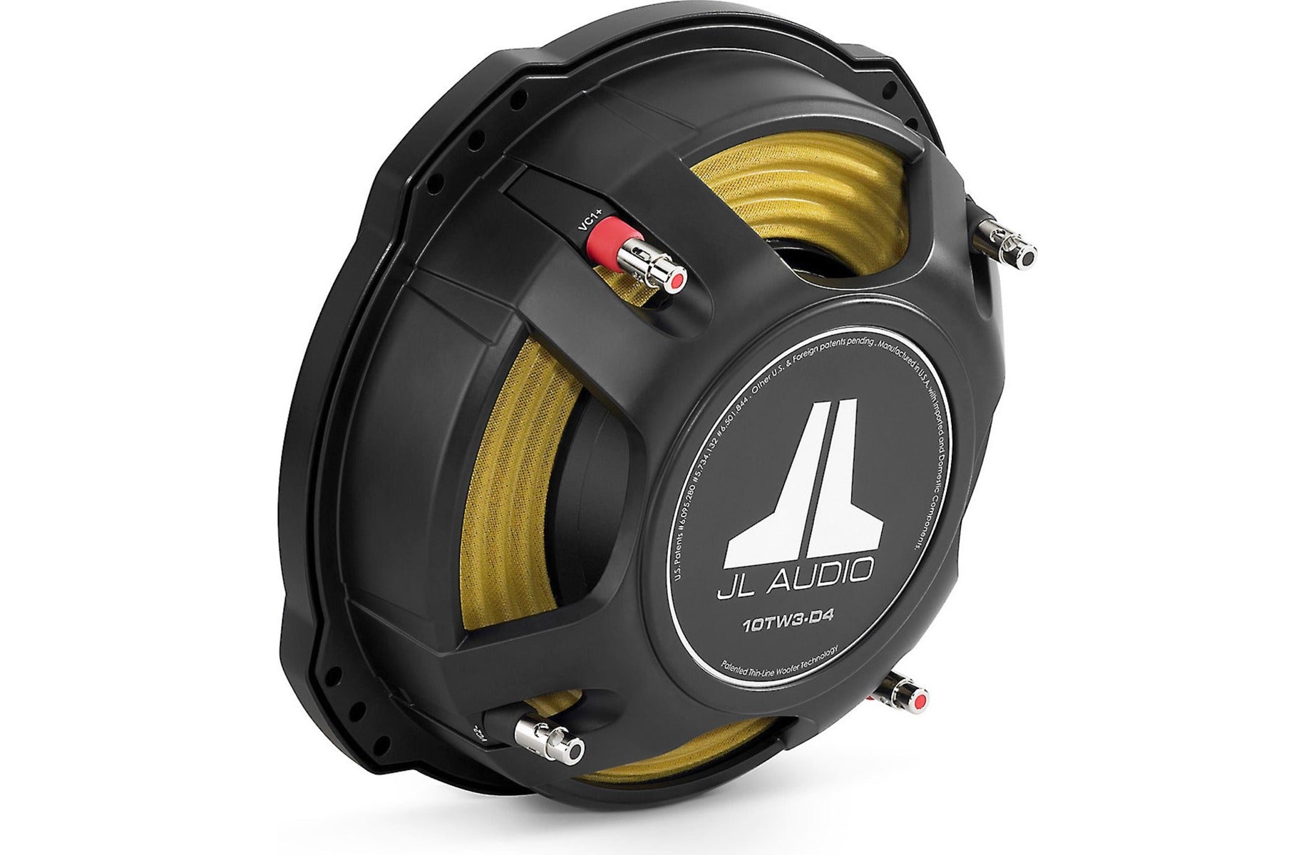 JL Audio 10TW3-D4 Series thin-line 10" 2-ohm subwoofer