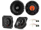 Peugeot 206CC 1998-2012 with Stage1 61F JBL Stage2 424 - Coaxial Car Speakers