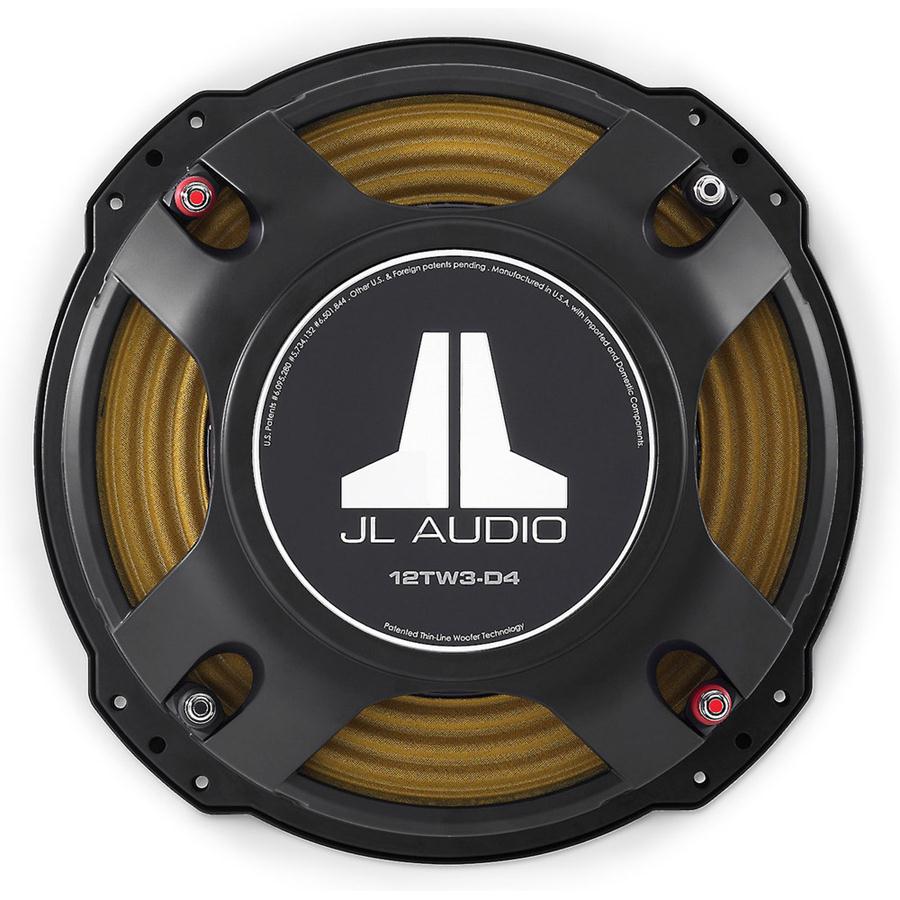 JL Audio 12TW3-D8 Shallow-mount 12" subwoofer Dual 8-ohm Voice Coils