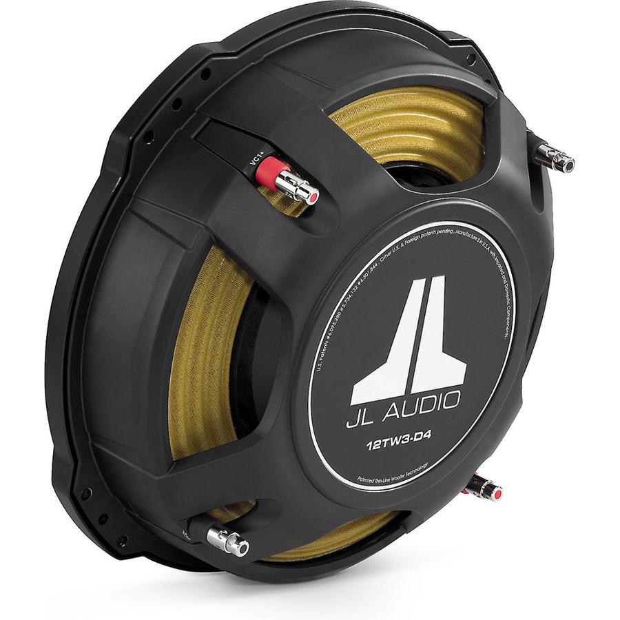 JL Audio 12TW3-D8 Shallow-mount 12" subwoofer Dual 8-ohm Voice Coils