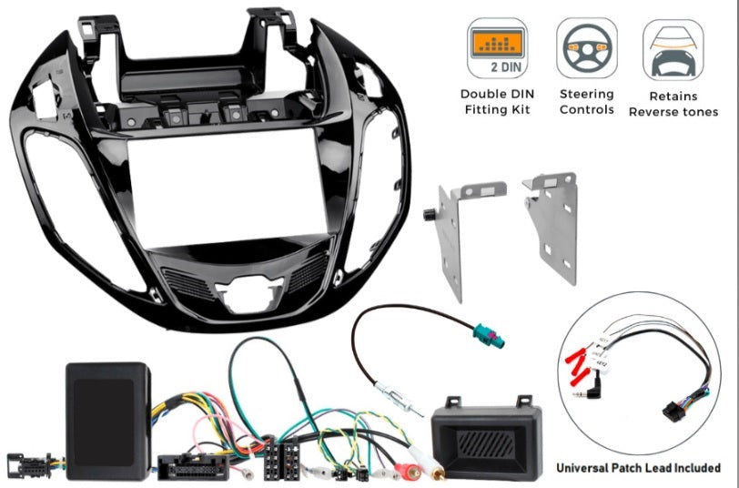 Ford B-Max B232 (2012-2018) Double DIN stereo upgrade fitting kit (WITH SWC and PDC) FK-9741-PDC