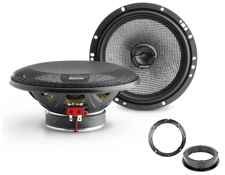Audi, Seat, Skoda VW Focal 165AC 16.5cm 2 Way Front Doors Car Speakers Upgrade Kit