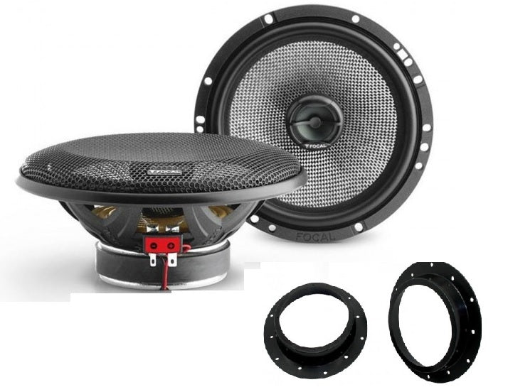 VW Caddy, Caravelle, Transporter, Golf, Passat, Sharan, Tiguan, Touran, Multivan, Passat Focal 165AC 16.5cm 2 Way Front Doors Car Speakers Upgrade Kit