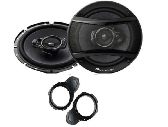 VW Passat & CC B6/B7 Models Pioneer TS-G1720F 16.5cm 2-Way Front Doors Car Speakers Upgrade Kit