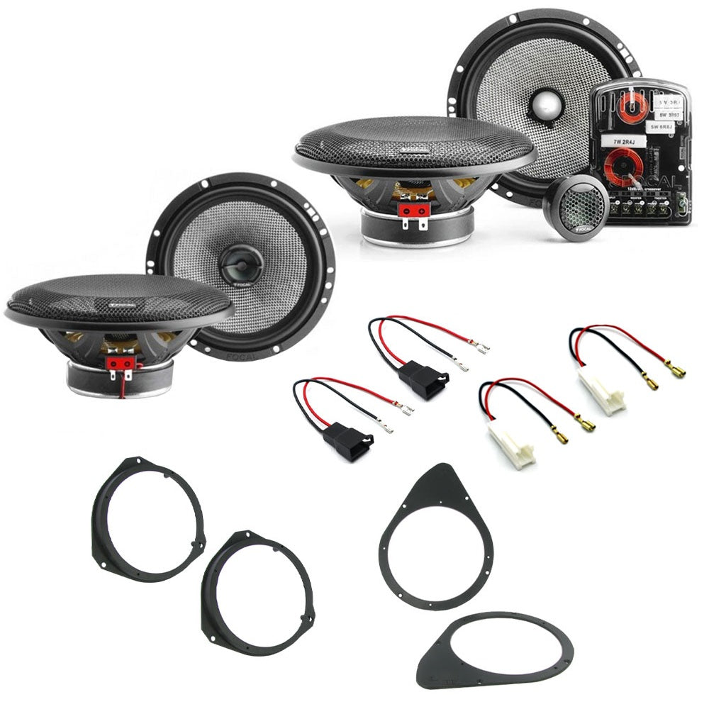 Fiat 500 Gen1 and Facelift (2008 - 2021) Front and Rear Speaker Upgrade Pack Focal 165AS