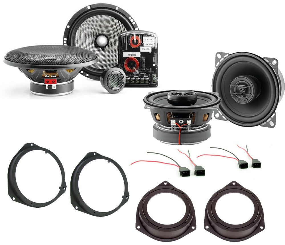 VauxhCorsa D 2/4 Door (2006-2014) Front and Rear Speaker Upgrade Pack Focal 165AS + ACX100