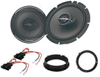 VW Amarok, Beetle, Caddy,  Jetta, Lupo, T-Cross, Golf, Passat, Polo, Scirocco, Tiguan, Touran, T6.1, UP, Passat Pioneer TS-A1671F 16.5cm Front Doors Speakers Upgrade Kit