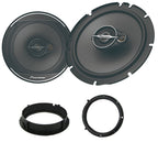 VW Amarok, Beetle, Caddy,  Jetta, Lupo, T-Cross, Golf, Passat, Polo, Scirocco, Tiguan, Touran, T6.1, UP, Passat Pioneer TS-A1671F 16.5cm Front Doors Speakers Kit