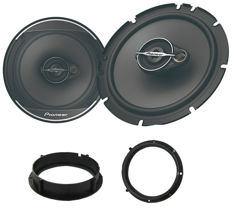 VW Amarok, Beetle, Caddy,  Jetta, Lupo, T-Cross, Golf, Passat, Polo, Scirocco, Tiguan, Touran, T6.1, UP, Passat Pioneer TS-A1671F 16.5cm Front Doors Speakers Kit