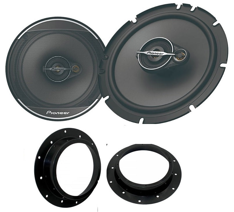 VW Caddy, Caravelle, Golf, Jetta, Multivan, Passat, Sharan, Tiguan, Touareg, Touran, Transporter Pioneer TS-A1671F 16.5cm Front Doors Speakers Upgrade Kit