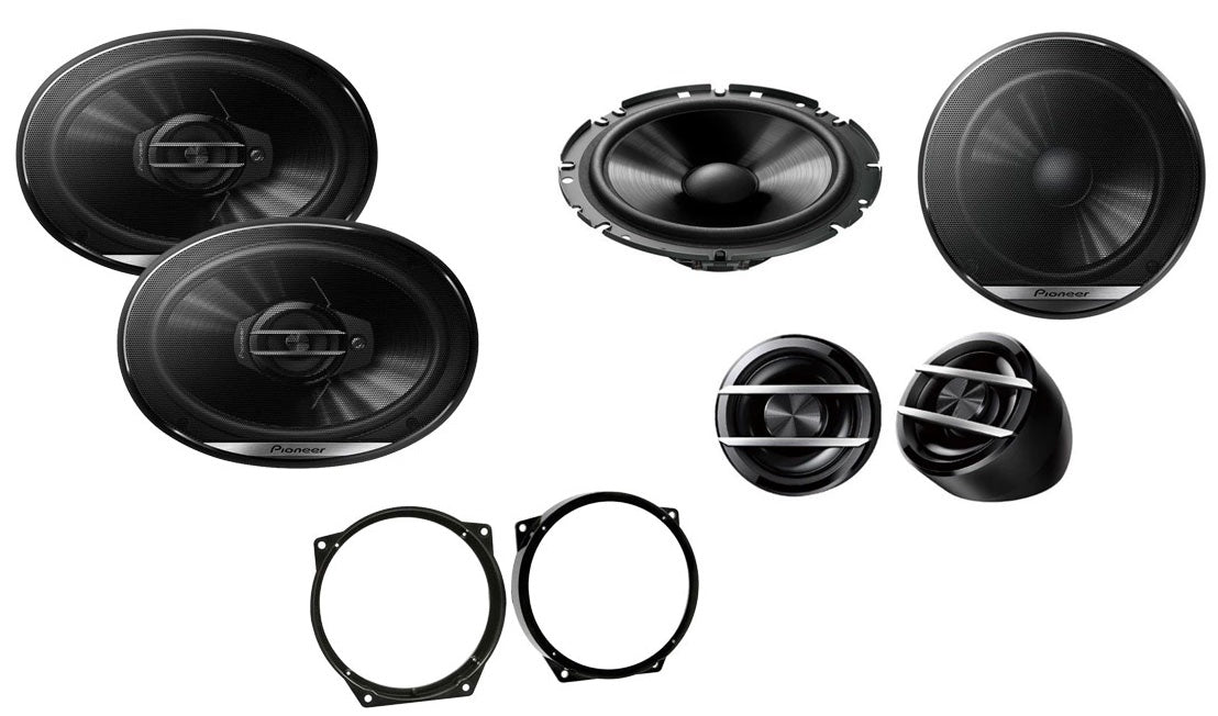 BMW Mini One 2001-2906 R53 Models w/ Pioneer TS-G170C + TS-G6930F Door and Shelf Speaker Upgrade kit