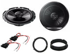 VW Amarok, Beetle, Caddy,  Jetta, Lupo, T-Cross, Golf, Passat, Polo, Scirocco, Tiguan, Touran, T6.1, UP, Passat Pioneer TS-G1720F 16.5cm Front Doors Adaptor and Plugs Upgrade Kit