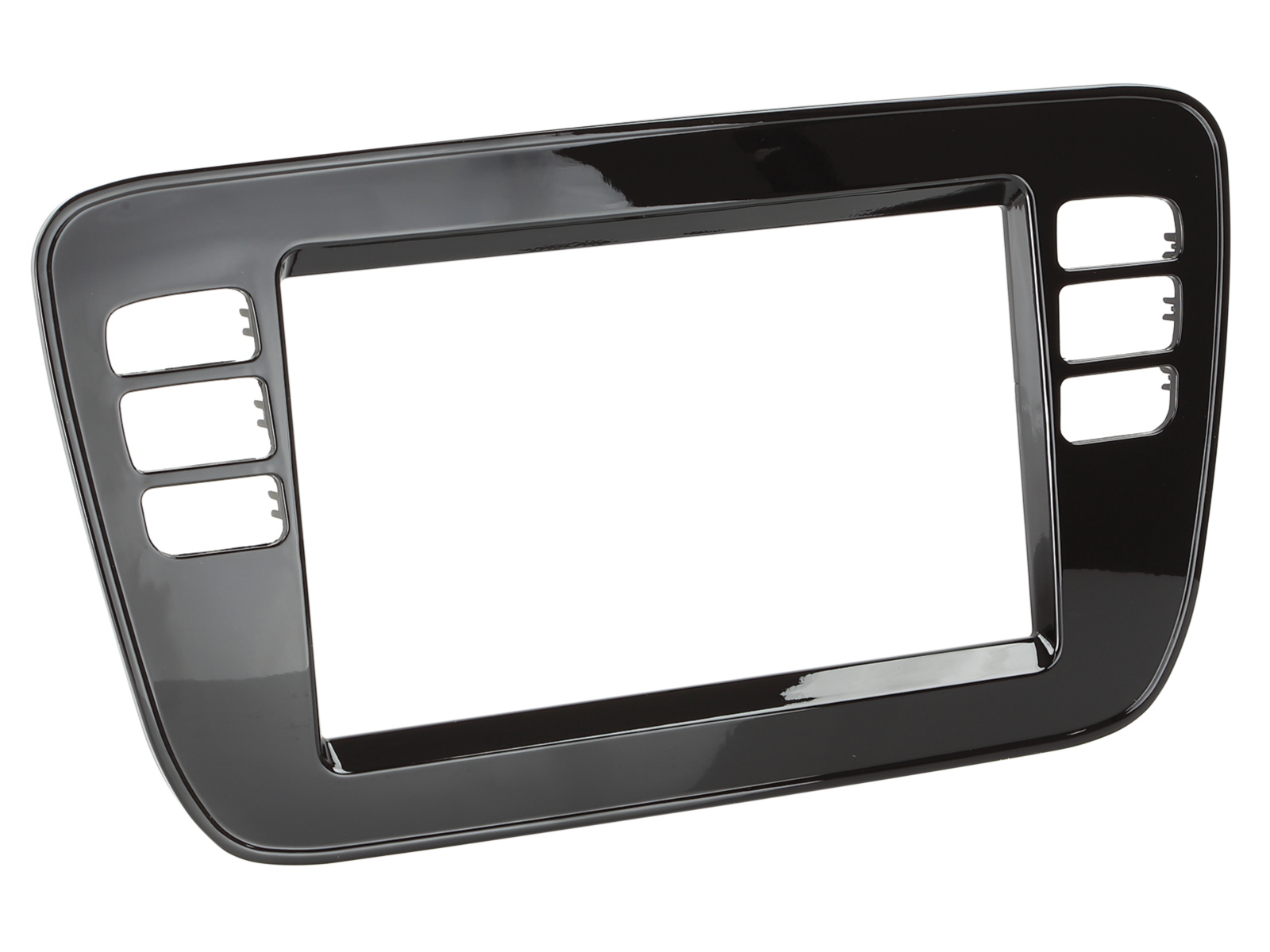 VW UP! Seat Mii Skoda Citygo Gloss Black Double DIN Fascia ACV 381320-36-2