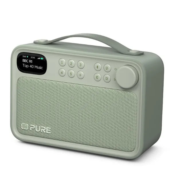 PURE 255786 - Bloom Portable DAB+/FM Radio with Bluetooth 5.4 - - Sage