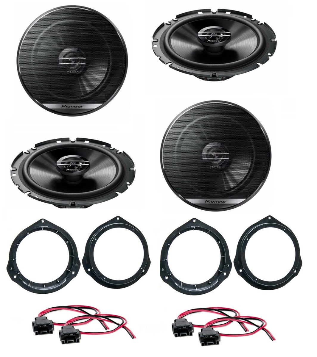Mercedes C Class 2007-2015 W204  Pioneer TSG1720F 16.5cm 3-way Coaxial Speakers 70W RMS 300W Peak