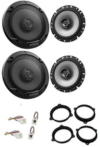 Nissan Qashqai J10 2007 - 2012 Kenwood KFC-S1766 Front and Rear Door Speaker Upgrade Kit with Wiring Adaptors