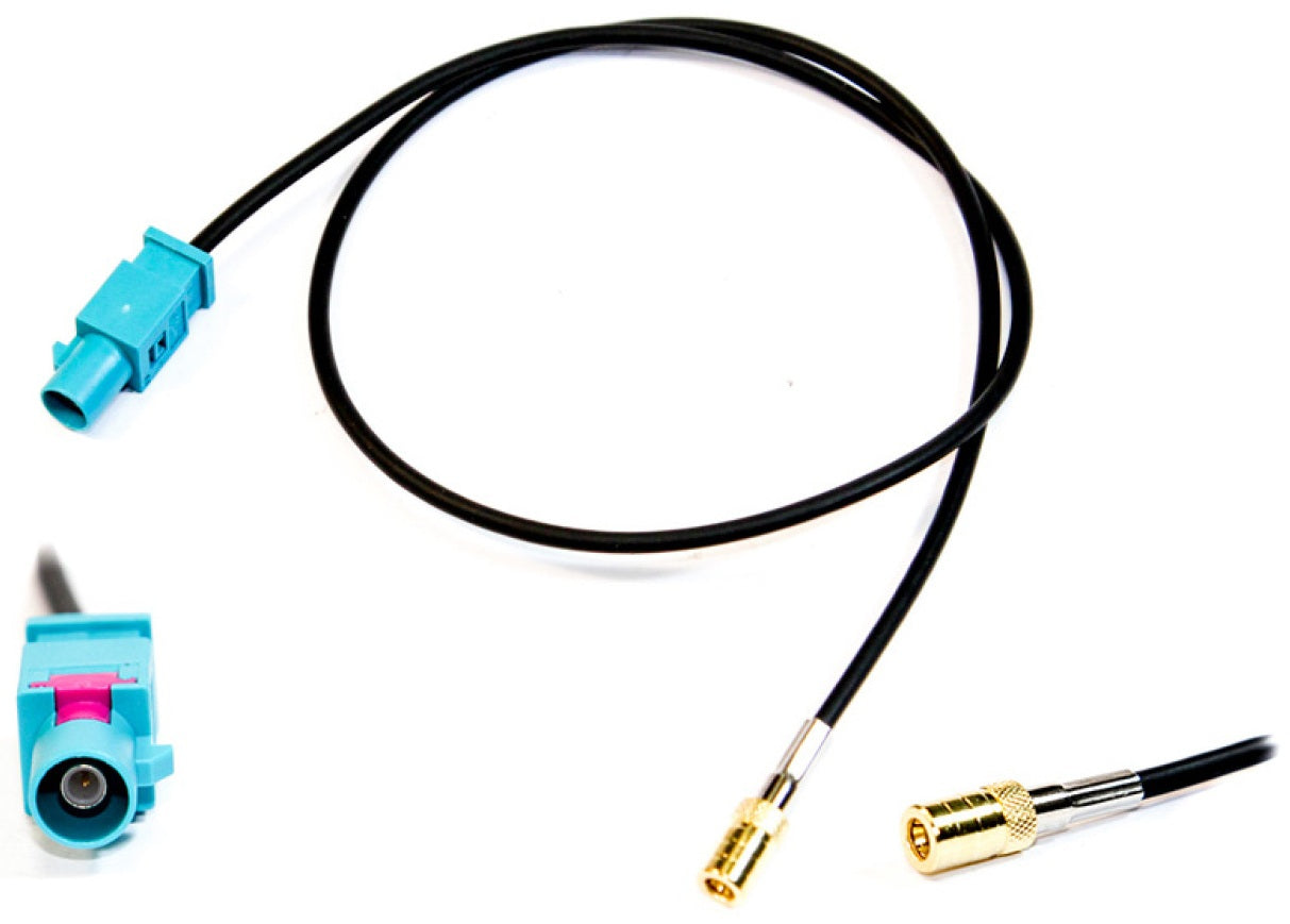 Universal Male Fakra to female SMB DAB antenna adapter cable (50cm) 21-037