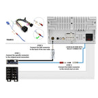 Nissan (grey rectangle to DIN connector) antenna adapter (with male bullet connection) 21-118K