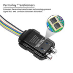 Uninversal 2-Channel Adjustable Micro Line Output Converter with 10V Output and Remote Turn-On Trigger InCarTec 23-005