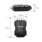Uninversal 2-Channel Adjustable Micro Line Output Converter with 10V Output and Remote Turn-On Trigger InCarTec 23-005