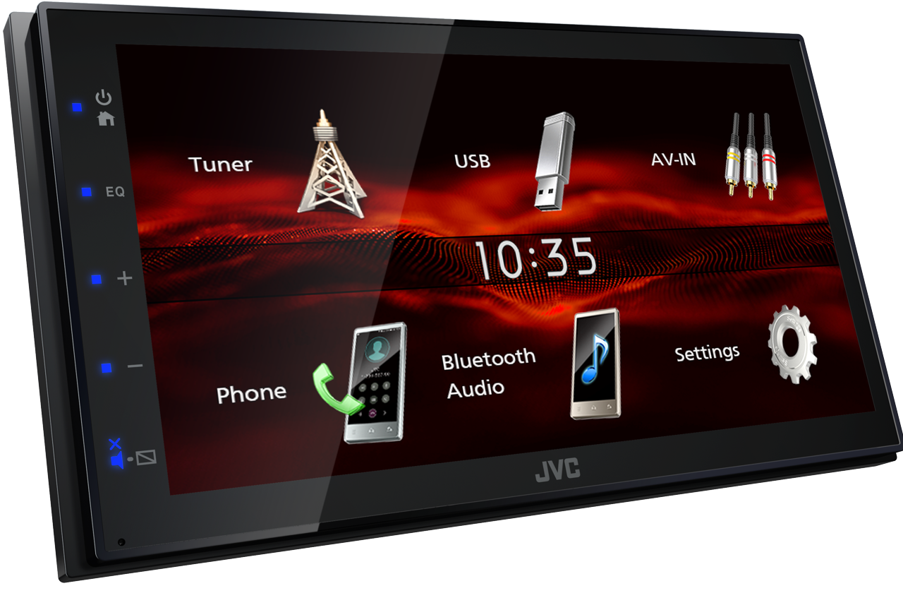 JVC KW-M180BT 6.8” Touchscreen Digital Media AV Receiver Built-In Bluetooth