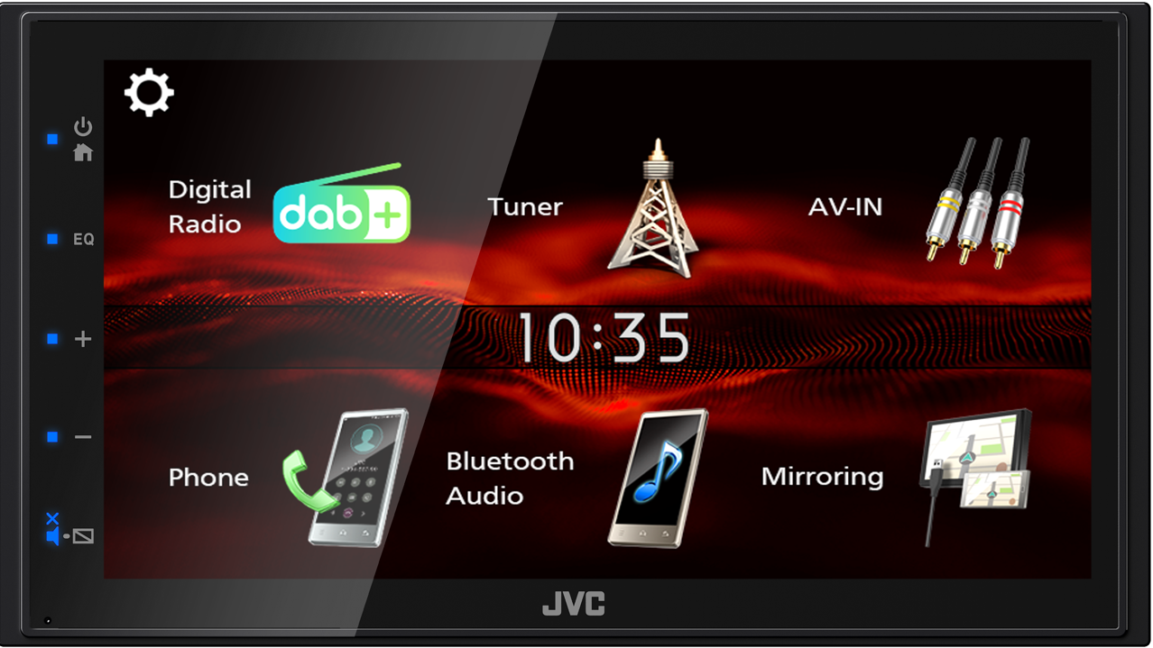 JVC KW-M180DBT - 6.8” Touchscreen Digital Media AV Receiver Built-In DAB Bluetooth