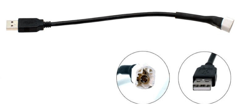 BMW 1-Series, 3-Series, 5-Series (E60) X1(E84) and Mini (R56) OEM USB retention adapter cable 24-273