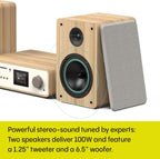PURE Classic 2.0 System with Bluetooth, CD and DAB+ in Cotton White/Oak