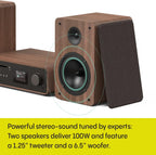 PURE Classic 2.0 System with Bluetooth, CD and DAB+ in Coffee Black/Walnut
