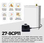 Universal Smartphone integration (Wireless Carplay/ Android Auto) interface adapter 27-8CP11