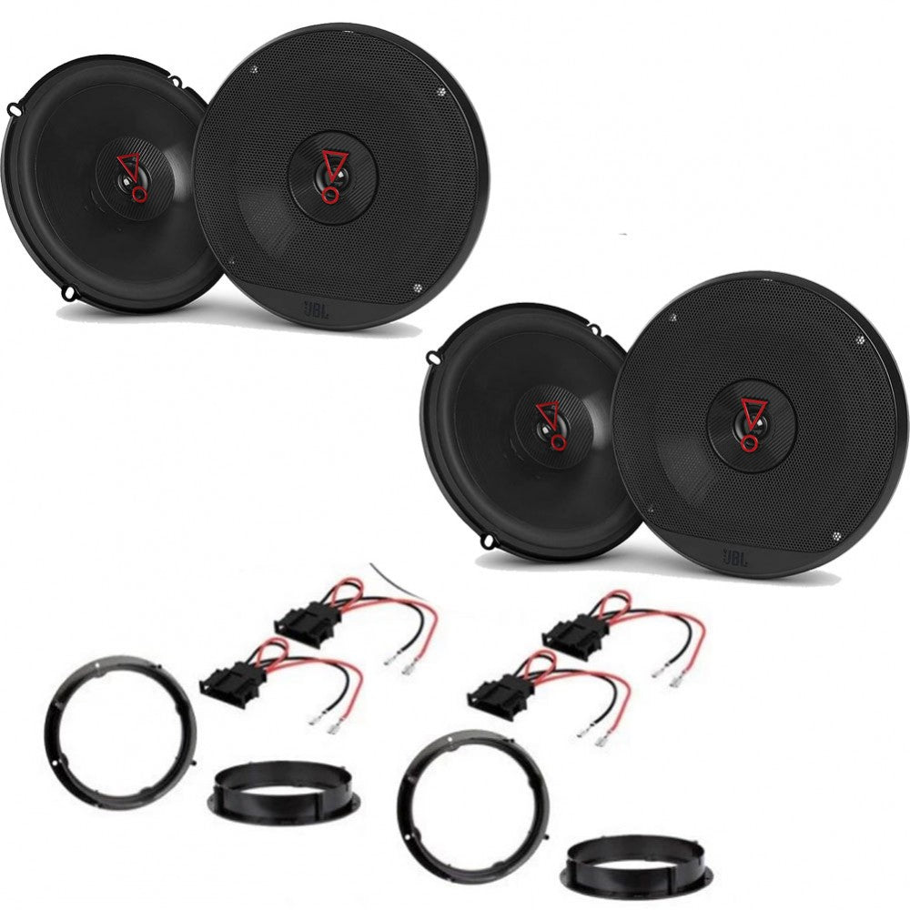 Volkswagen Golf 2008 - 2011 with 2 x JBL Stage3 627 2-Way Front and Rear Door Speakers Fitting Kit