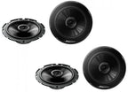 VW Golf MK 3 (1993-1997)  2x Pioneer TS-G1720F16.5cm Front and Rear Doors Car Speakers Upgrade Kit
