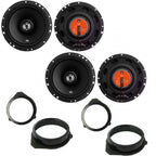 Audi A3, A4 with 2 x JBL Stage1 61F 2-Way Front and Rear Door Speakers Fitting Kit