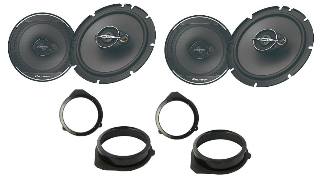 Audi A3, A4, A4 Avant 6.5 inch 17cm Front and Rear Door Pioneer TS-A1671F Speaker Upgrade Kit
