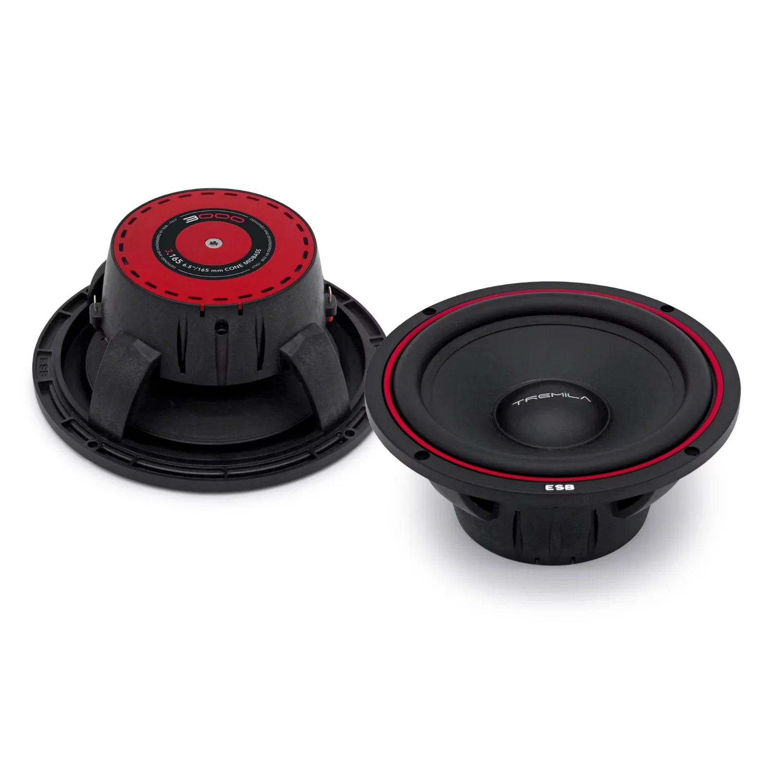 ESB 3.6K2X 6.5 Inch 2 Way Component Speaker System with 1 Inch Tweeter Pair
