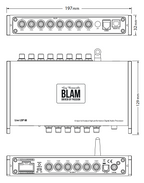 BLAM LIVE BL-LSP68 6 input to 8 output high-performance digital audio processor