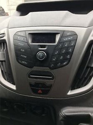 Ford Transit Custom 2012 onwards Phoenix Silver Double Din Car Stereo Fascia Stalk Antenna Kit