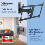 Vogels TVM 3625 TV (40-77") Single Arm Black TV Wall Bracket Black