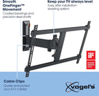 Vogels TVM 3625 TV (40-77") Single Arm Black TV Wall Bracket Black